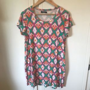 Michael Lauren tribal print tunic top